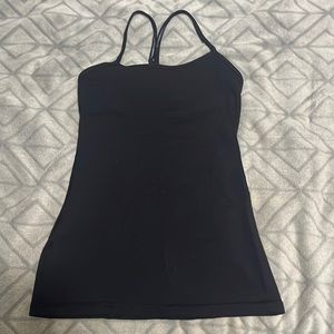 Lululemon black strap tank top